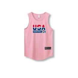 Loose Men Running Vest 2022 Outdoor street basketball Gym Sleeveless Letter Print Shirt Quick Dry Fitness Bodybuilding Tank Tops (size: L)