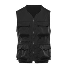 Men's Sleeveless Fitness Cargo Vest (Color: colorful)