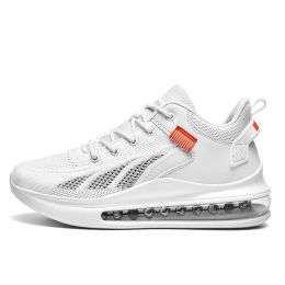 Running Shoes Air Cushion Fitness Sneakers Trainers Outdoor Mens Breathable Male Lightweight Sport Shoes for Men Chaussure Homme (Color: 6910 bai)