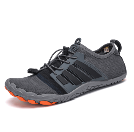 New couple fitness sneakers beach swimming shoes multifunctional outdoor shoes (Color: Dark Grey)