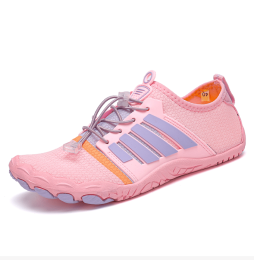 New couple fitness sneakers beach swimming shoes multifunctional outdoor shoes (Color: Pink)