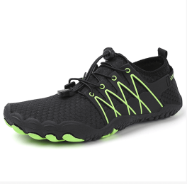 New couple fitness sneakers outdoor beach swimming shoes men's and women's outdoor fitness shoes (Color: BLACK)