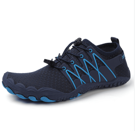 New couple fitness sneakers outdoor beach swimming shoes men's and women's outdoor fitness shoes (Color: Dark Blue)
