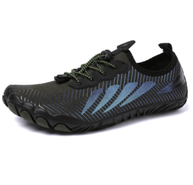 New men's and women's fitness sneakers couples outdoor beach swimming shoes (Color: Army green)