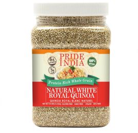 Pride Of India - Natural White Royal Quinoa - 100% Bolivian Superior Grade Protein Rich Whole Grain (size: 3.3 LB)