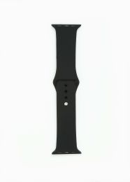 Silicone Apple Watch Band - Black (Color: BLACK)