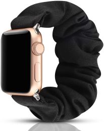 Elastic Scrunchie Apple Watch Band - Black (size: 38/40)